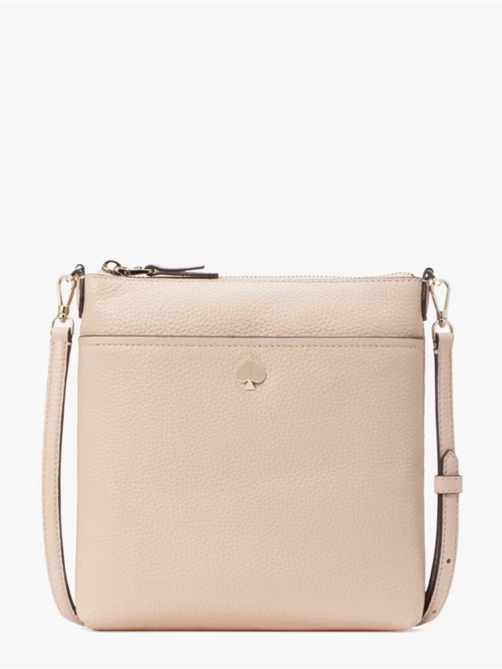 kate spade Pebbled Leather Crossbody in Blush